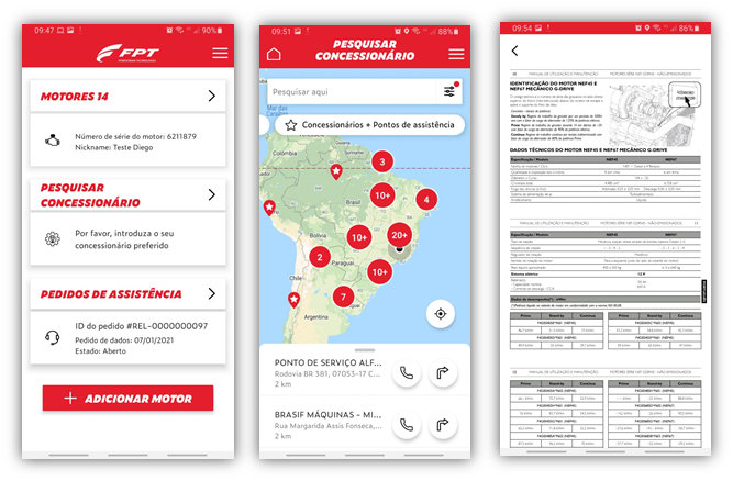 APLICATIVO MYFPT CONECTA O USUÁRIO AO SEU MOTOR